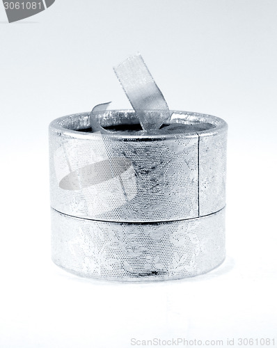 Image of Silver velvet box 