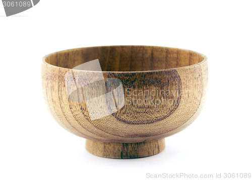Image of Empty wooden bowl 