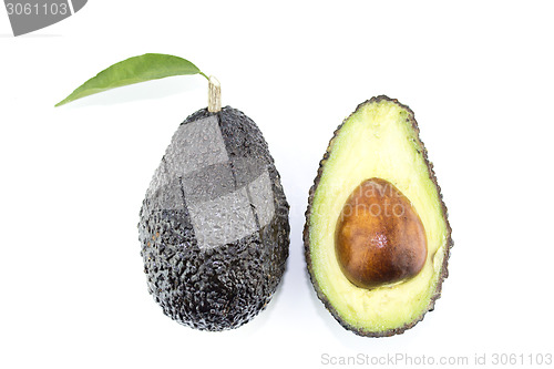 Image of Avocados with leaves