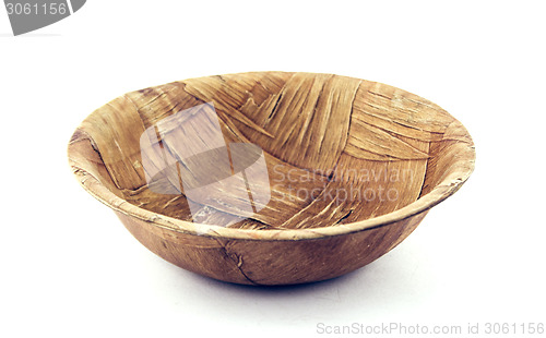 Image of Empty wooden bowl 