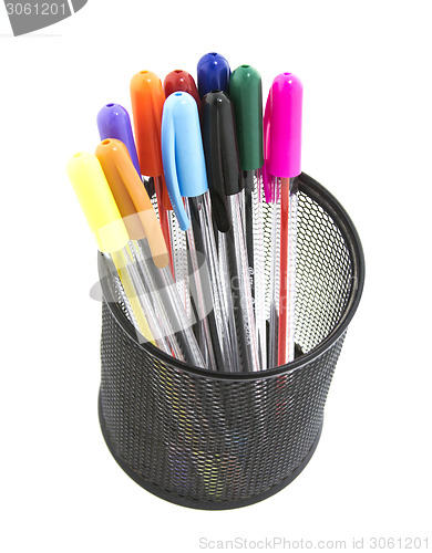 Image of pen and pencils container
