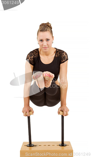 Image of Young professional gymnast woman