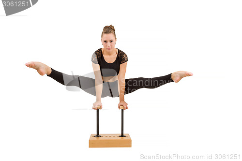 Image of Young professional gymnast woman