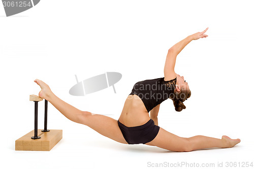 Image of Young professional gymnast woman