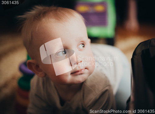 Image of Playful Pretty Baby Boy PlayOn Floor