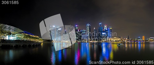 Image of Singapore Skyline at sunset