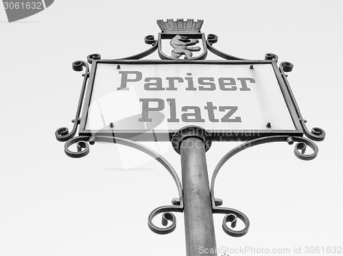 Image of  Pariser Platz sign 