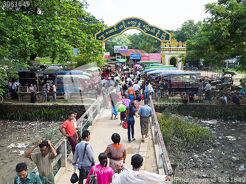 Image of The ferry pier in Mrauk U, Myanmar