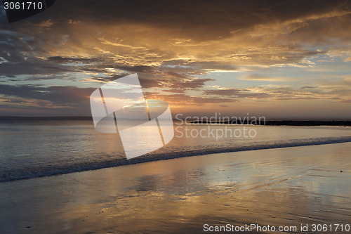 Image of Sunset colours and tranquil waters Cabbage Tree Beach