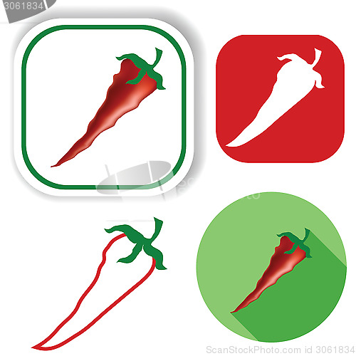 Image of red pepper icons