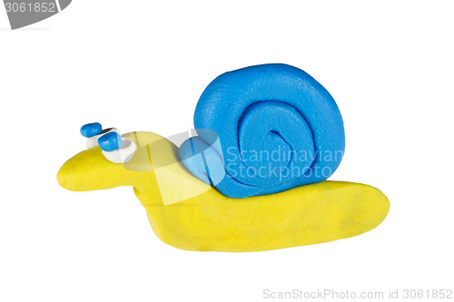 Image of Snail created from plasticine