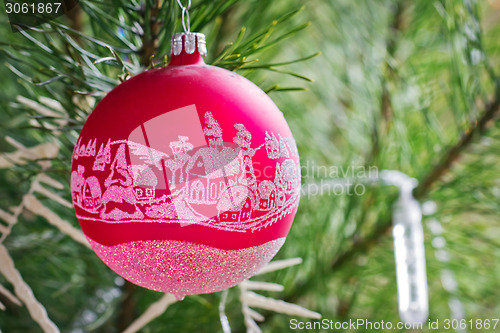 Image of Christmas decoration on the tree