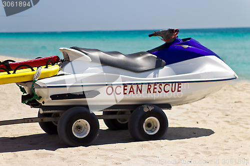 Image of Lifeguard personal water craft rescue vehicle