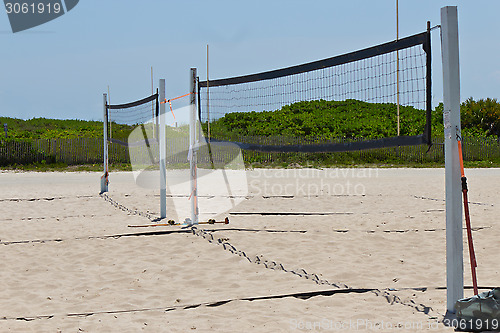 Image of Volleyball courts on the beach