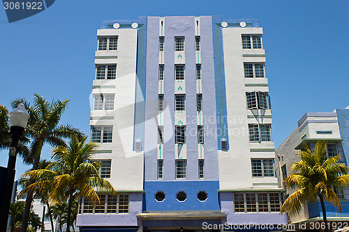 Image of South Beach art deco building in Miami, Florida