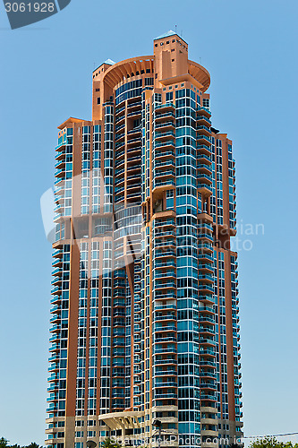 Image of South Beach luxury condominium building in Miami, Florida