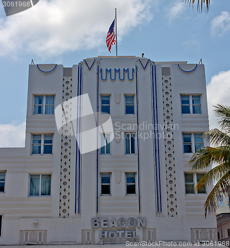 Image of South Beach art deco building in Miami, Florida