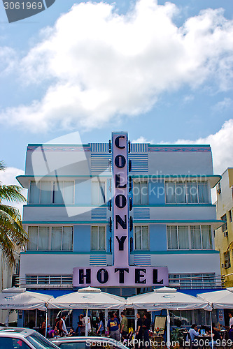 Image of South Beach art deco building in Miami, Florida