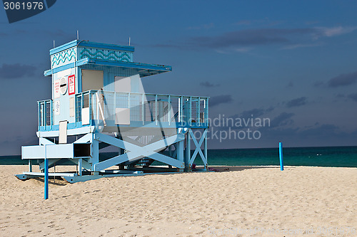 Image of Lifeguard hut on Haulover Park Beach in Florida