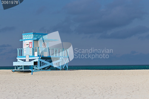 Image of Lifeguard hut on Haulover Park Beach in Florida