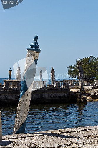 Image of Renaissance style luxury ship dock 