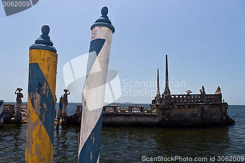 Image of Renaissance style luxury ship dock 
