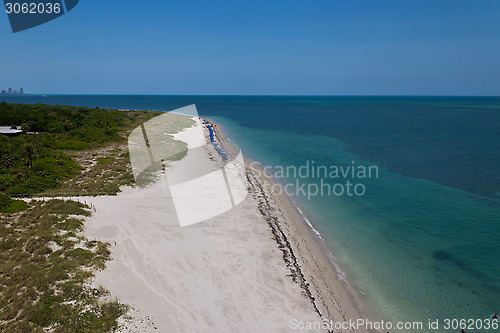 Image of Quiet beach in Key Biscayne Miami, Florida