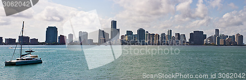 Image of Panorama of the Miami skyline cityscape