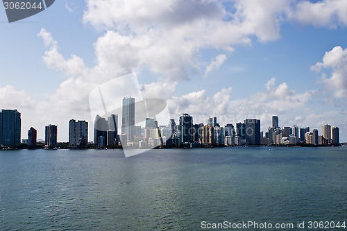 Image of Miami skyline on a sunny day