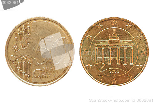 Image of 50 Euro cent coin