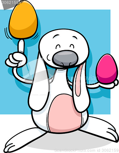 Image of cute easter bunny cartoon illustration