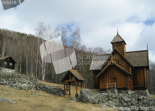 Image of Old church (stavkirke) of Uvdal, Norway