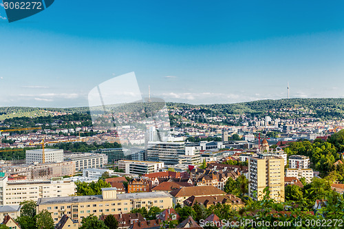 Image of Scenic rooftop view of Stuttgart, Germany