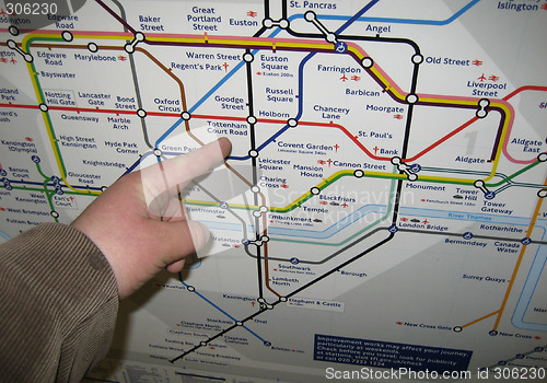 Image of Watching the London tube system map