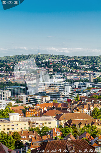 Image of Scenic rooftop view of Stuttgart, Germany