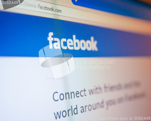 Image of Facebook home page