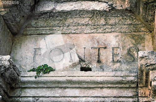 Image of Old Rimondi fountain, the city of Rethymno, Crete.