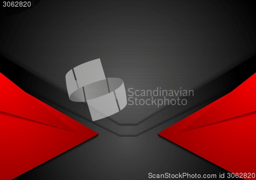 Image of Red and black corporate art background
