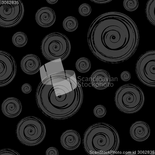 Image of Dark black grunge seamless pattern