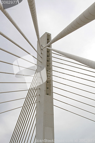 Image of Suspended bridge pillar