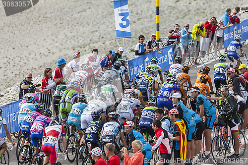 Image of The Peloton on Mont Ventoux