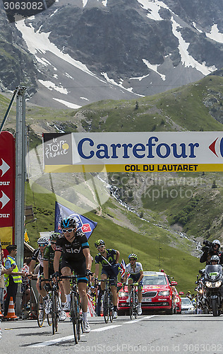 Image of The Cyclist Geraint Thomason Col du Lautaret - Tour de France 20