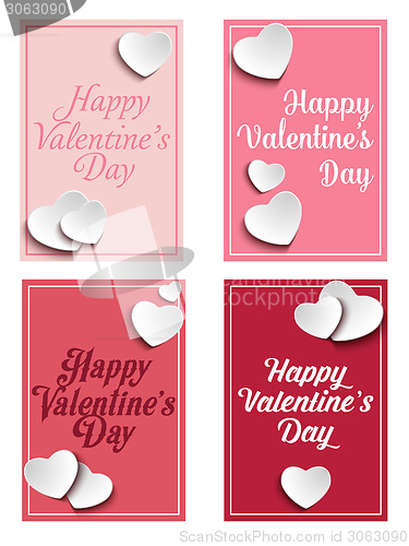 Image of Valentines Day Set of Four Web Banners