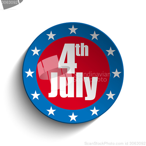 Image of United States Independence Day Button