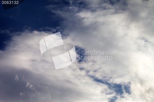 Image of Blue sky with cloud