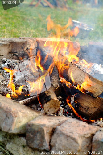 Image of camp fire