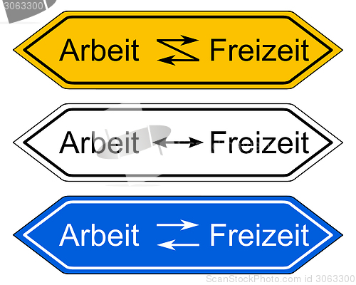 Image of Direction sign work