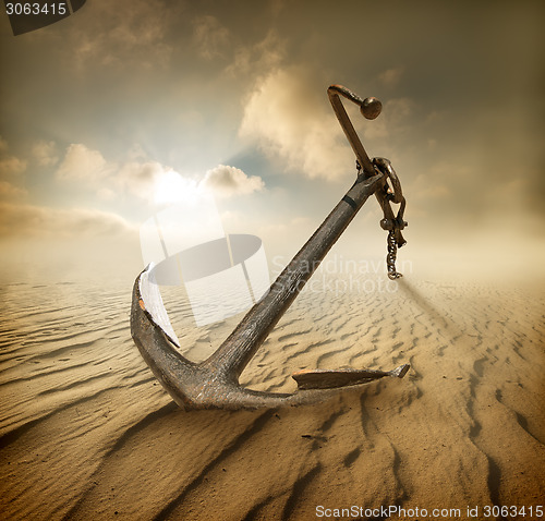 Image of Anchor in desert