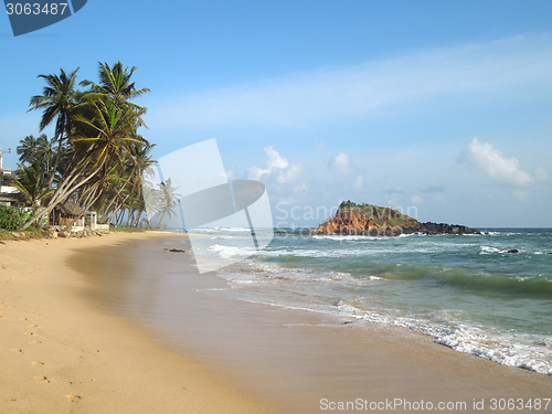 Image of tropical beach scenery