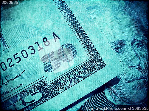 Image of American dollars abstract background